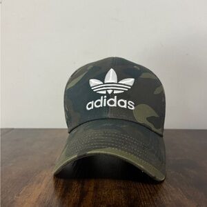 Adidas Green Camo Cap with White Logo